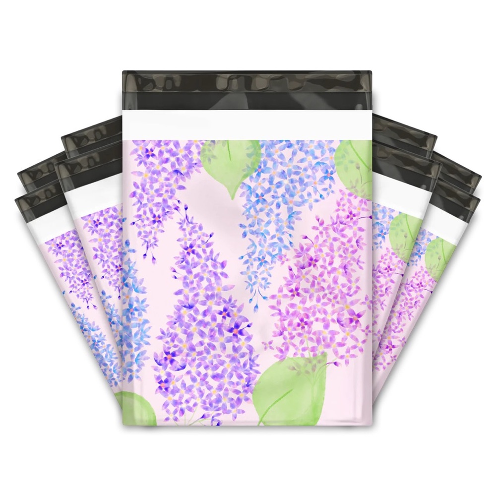 Lilacs Poly Mailers 10x13 Pack of 25 - Picture 2 of 2